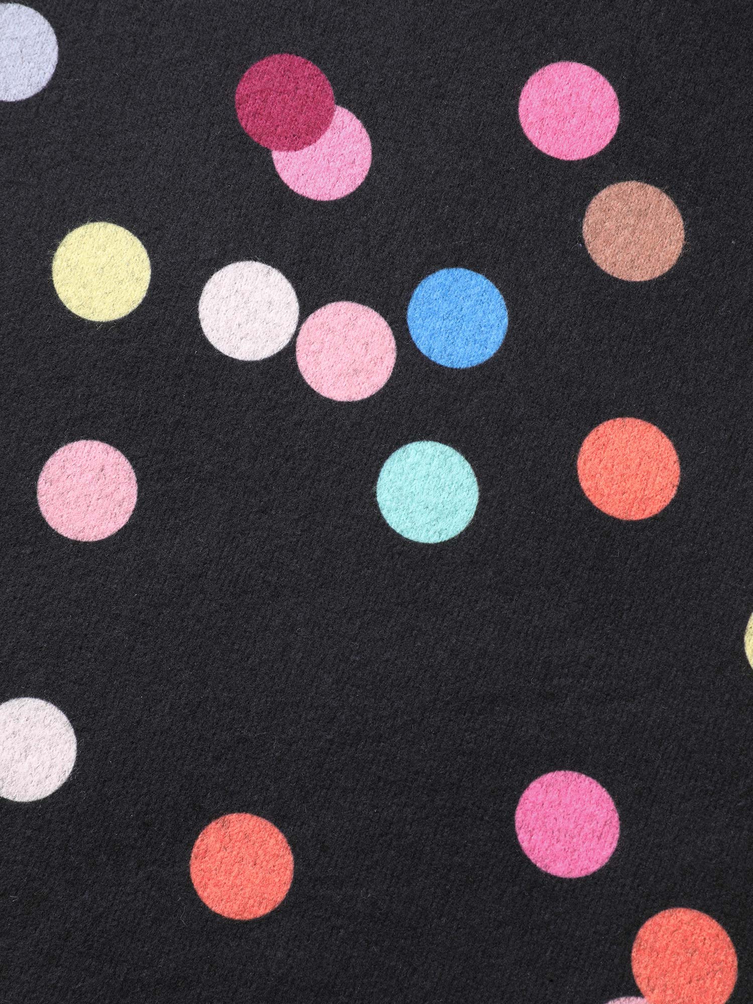 Plus Size Color Polka Dot Drop Shoulder T-shirt Black Women Casual Contrast Round Neck Everyday T-shirts BloomChic 14-16/1X 