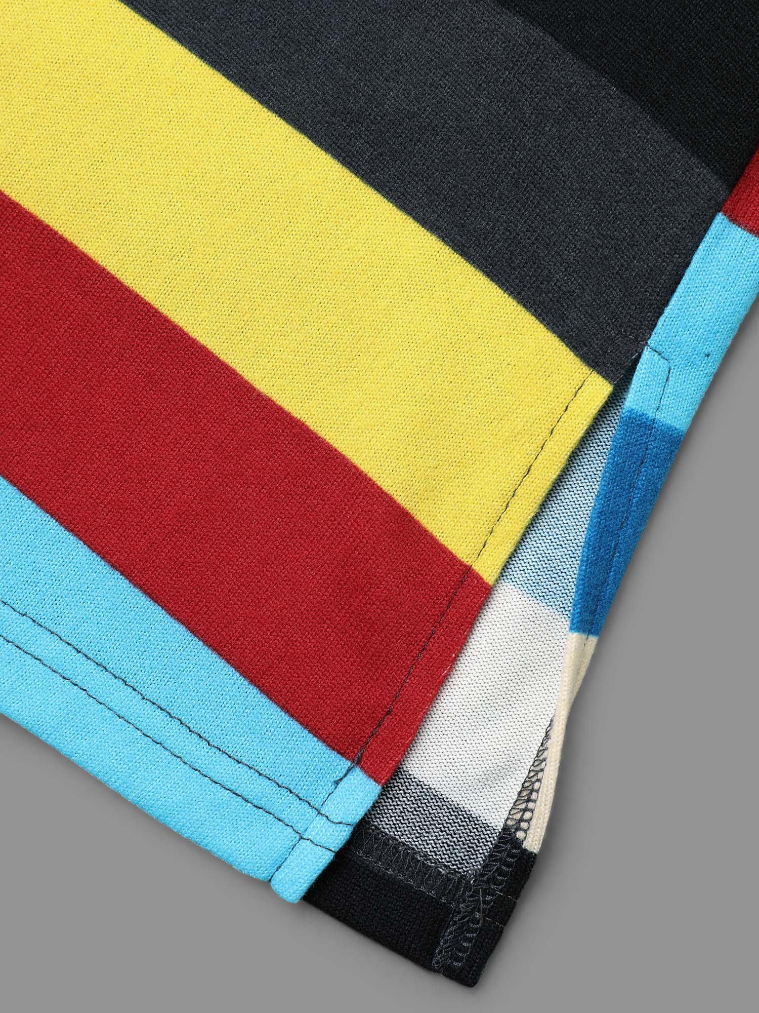 Plus Size Multi-Color Striped Stretchy Crew Neck T-shirt Multicolor Women Casual Contrast Round Neck Loose Everyday T-shirts BloomChic 22-24/3X 