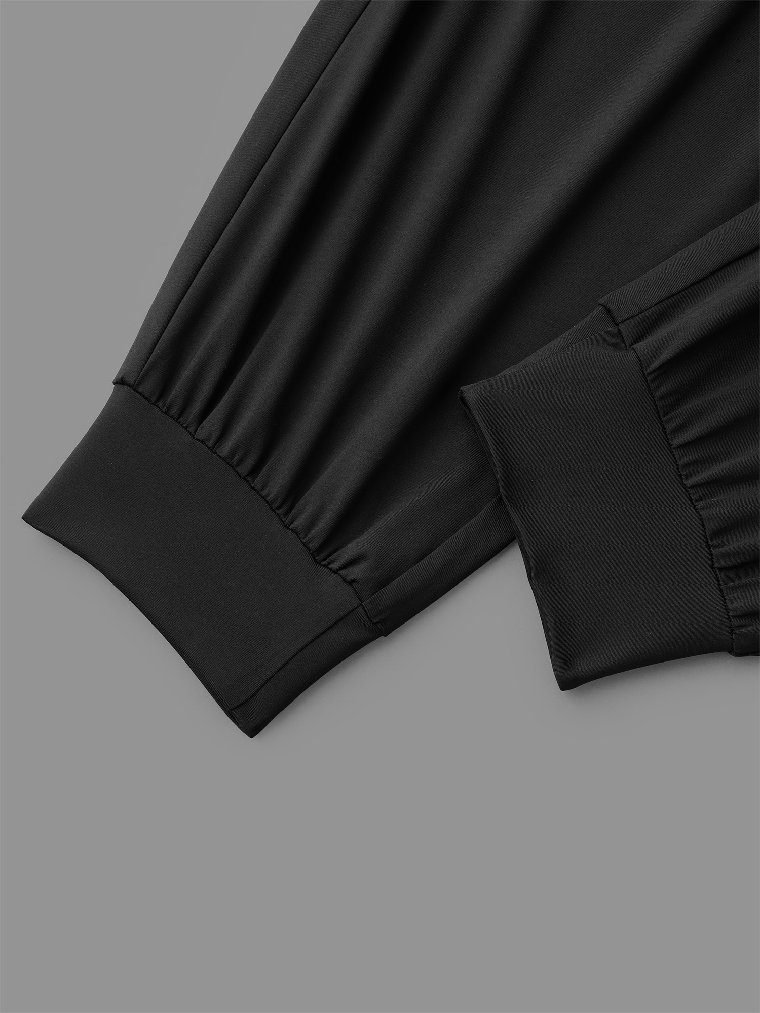 Plus Size Elastic Waist Mid-Rise Yoga Jogger Pants Women Black Casual Mid Rise Everyday Pants BloomChic 14-16/1X 