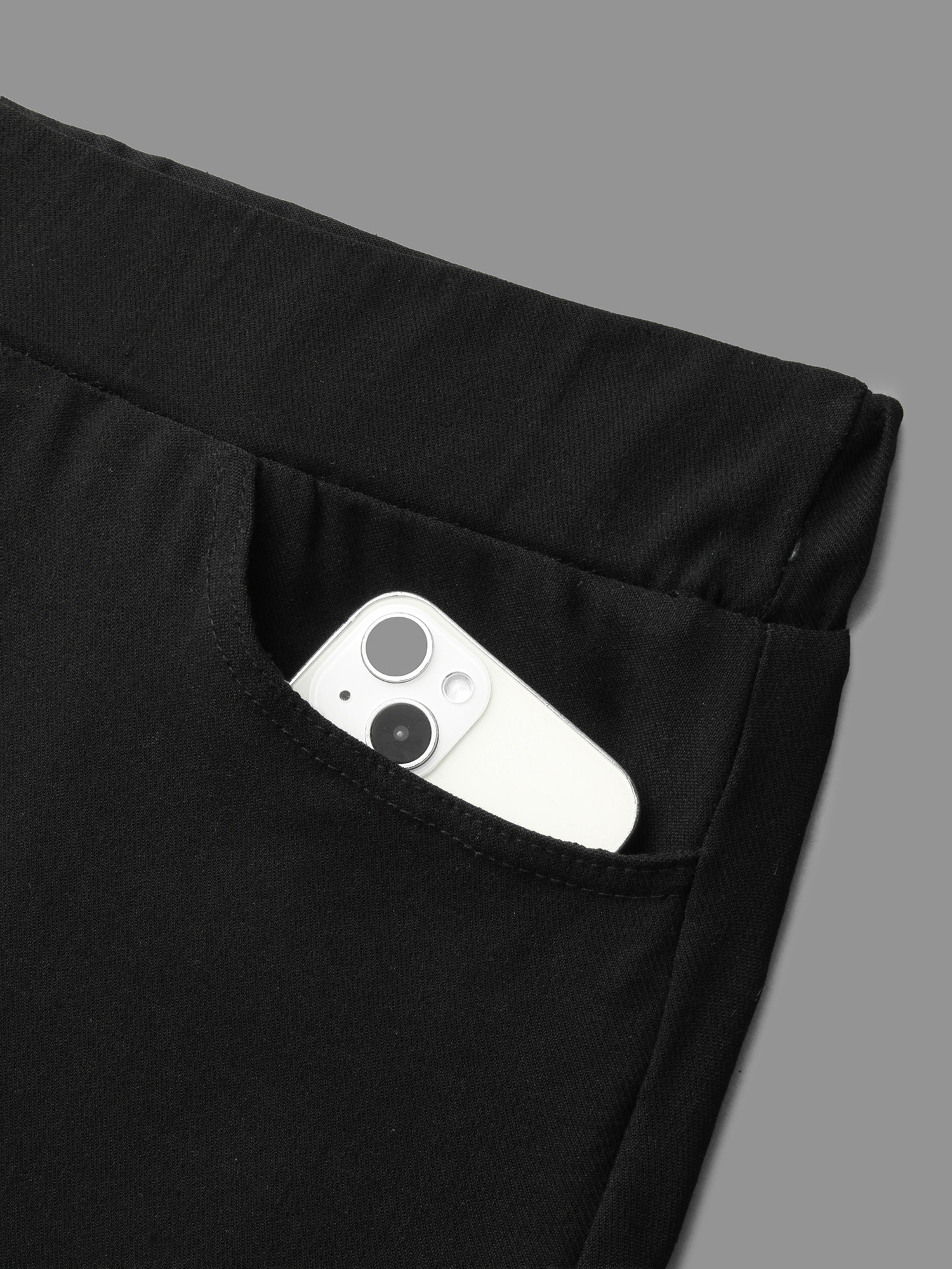 Plus Size Plain Button Detail Skinny Fit Pants Women Black Elegant Skinny Mid Rise Everyday Pants BloomChic 28/5X 