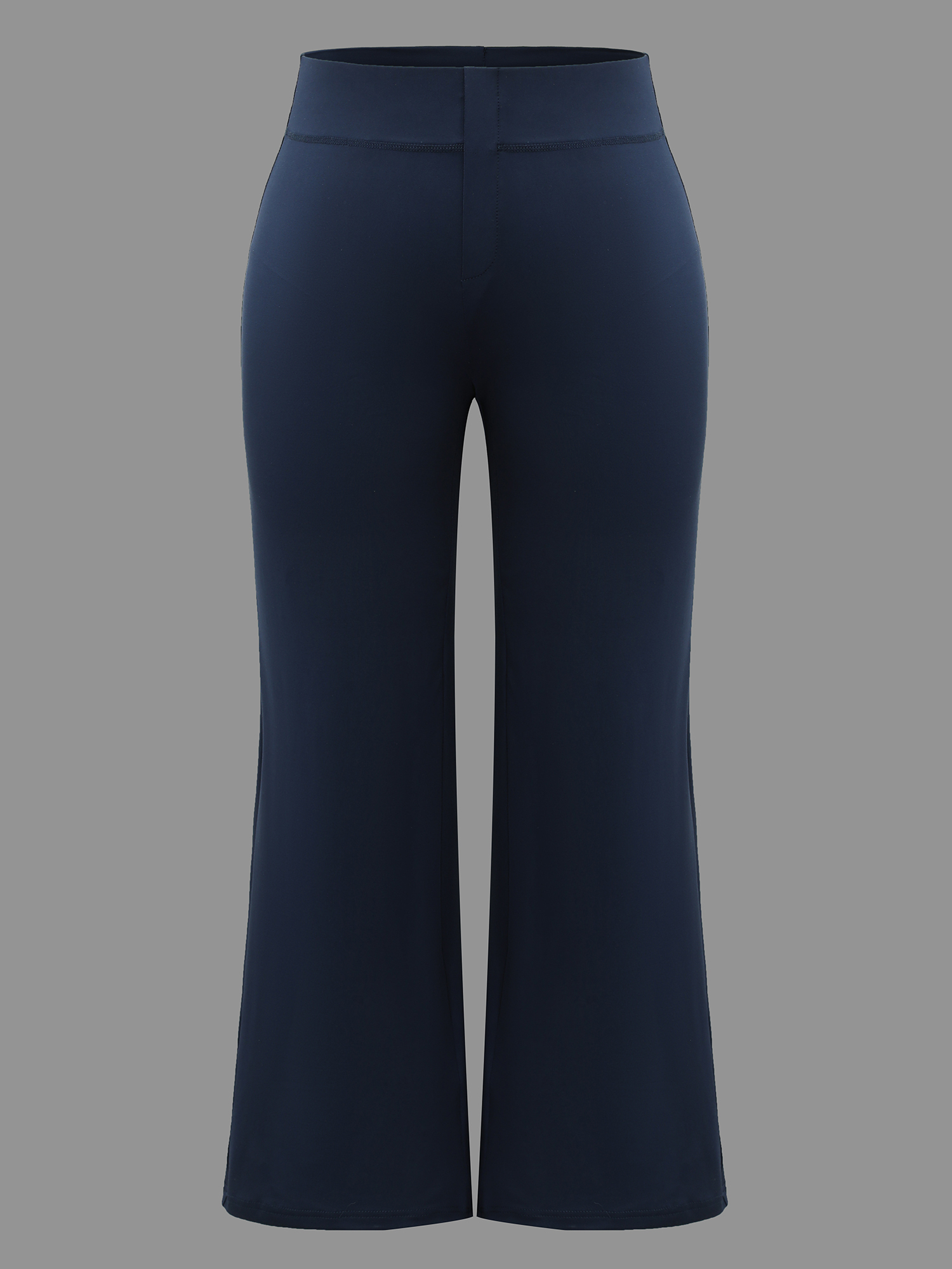 Plus Size Stretchy Waist Plain Bootcut Leggings Women Midnight Elegant High stretch Bootcut Mid Rise Everyday Leggings BloomChic 12/L 