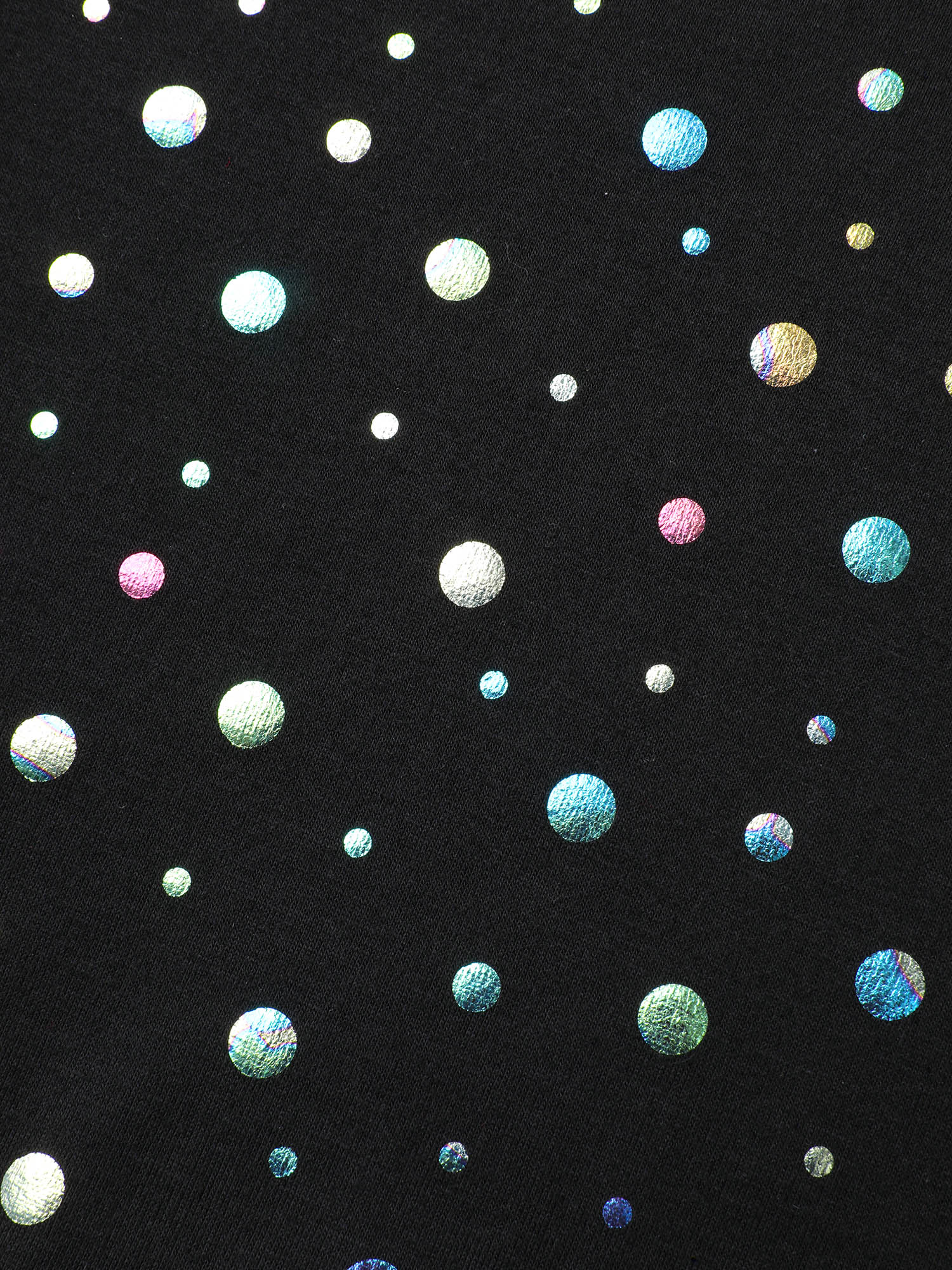 Plus Size Multi-Color Dots Boat Neck T-Shirt Black Women Casual Contrast Boat Neck Everyday T-shirts BloomChic 28/5X 