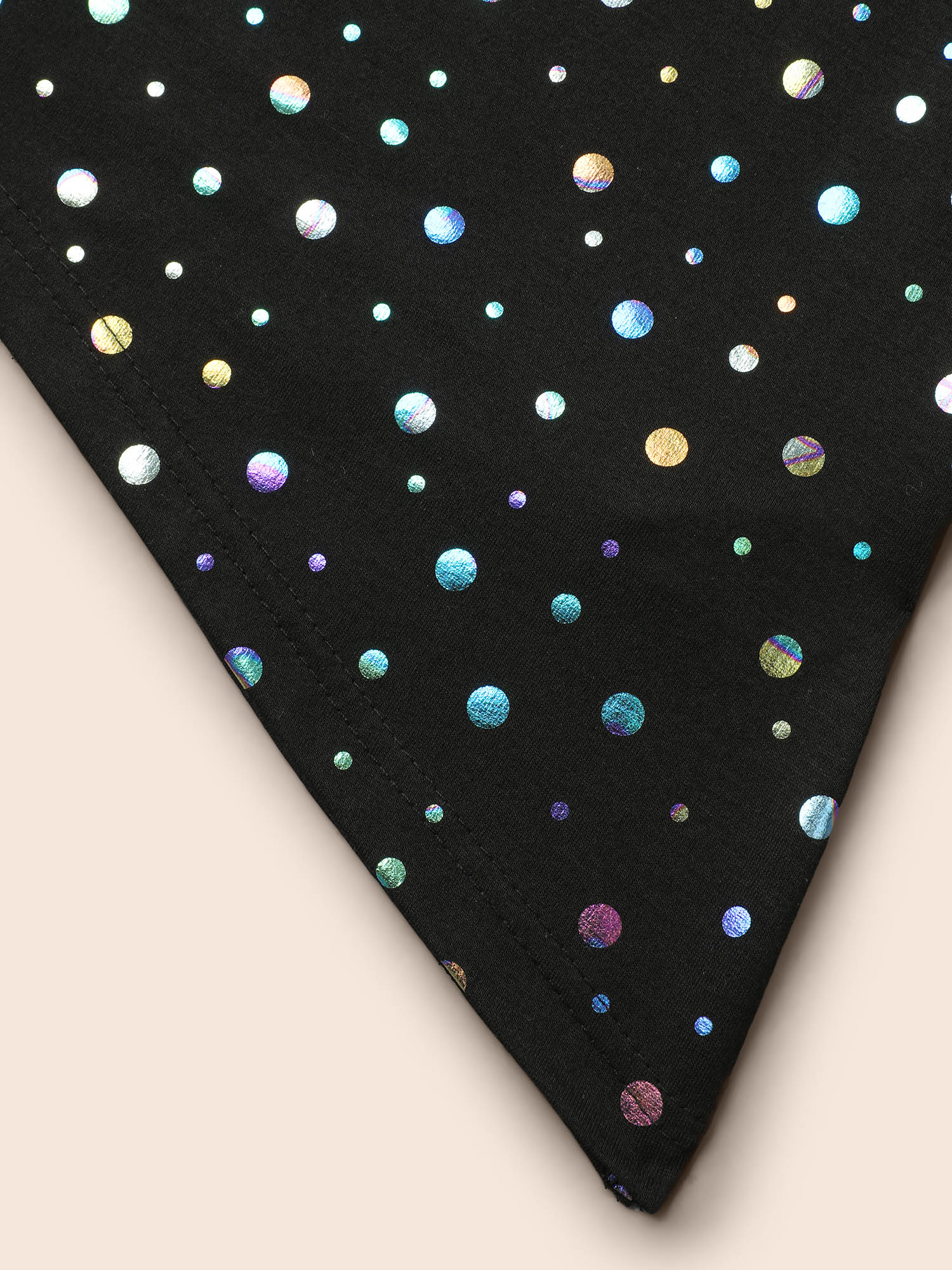 Plus Size Multi-Color Dots Boat Neck T-Shirt Black Women Casual Contrast Boat Neck Everyday T-shirts BloomChic 28/5X 