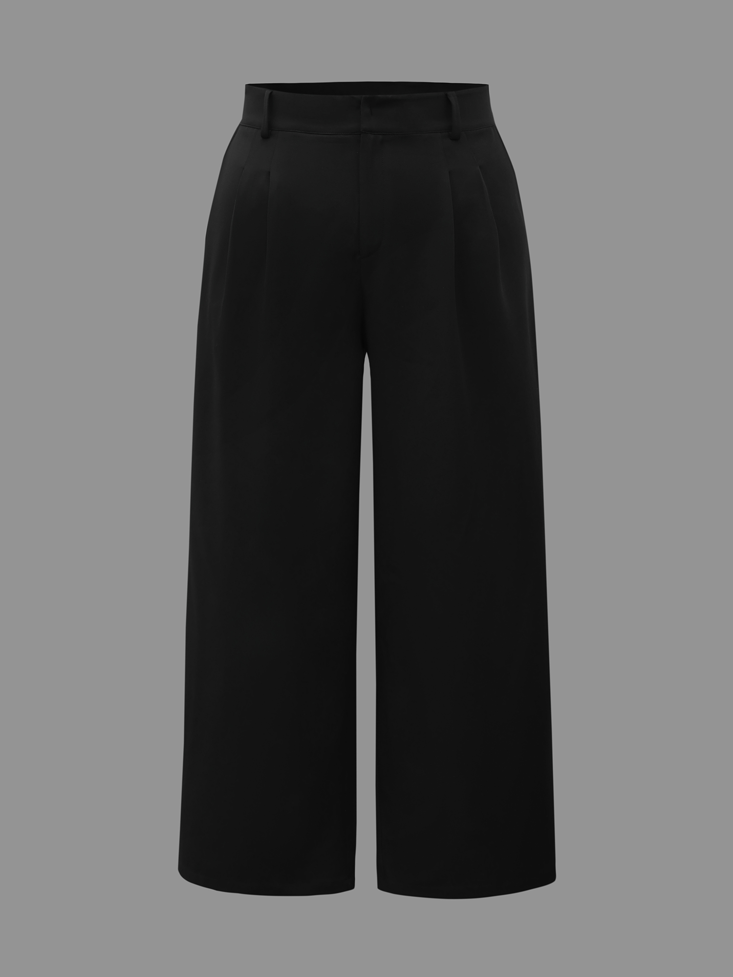 

Plus Size Very Stretchy Waist Flared Leg Pants Women Black At the Office Straight Leg Mid Rise Work Pants BloomChic