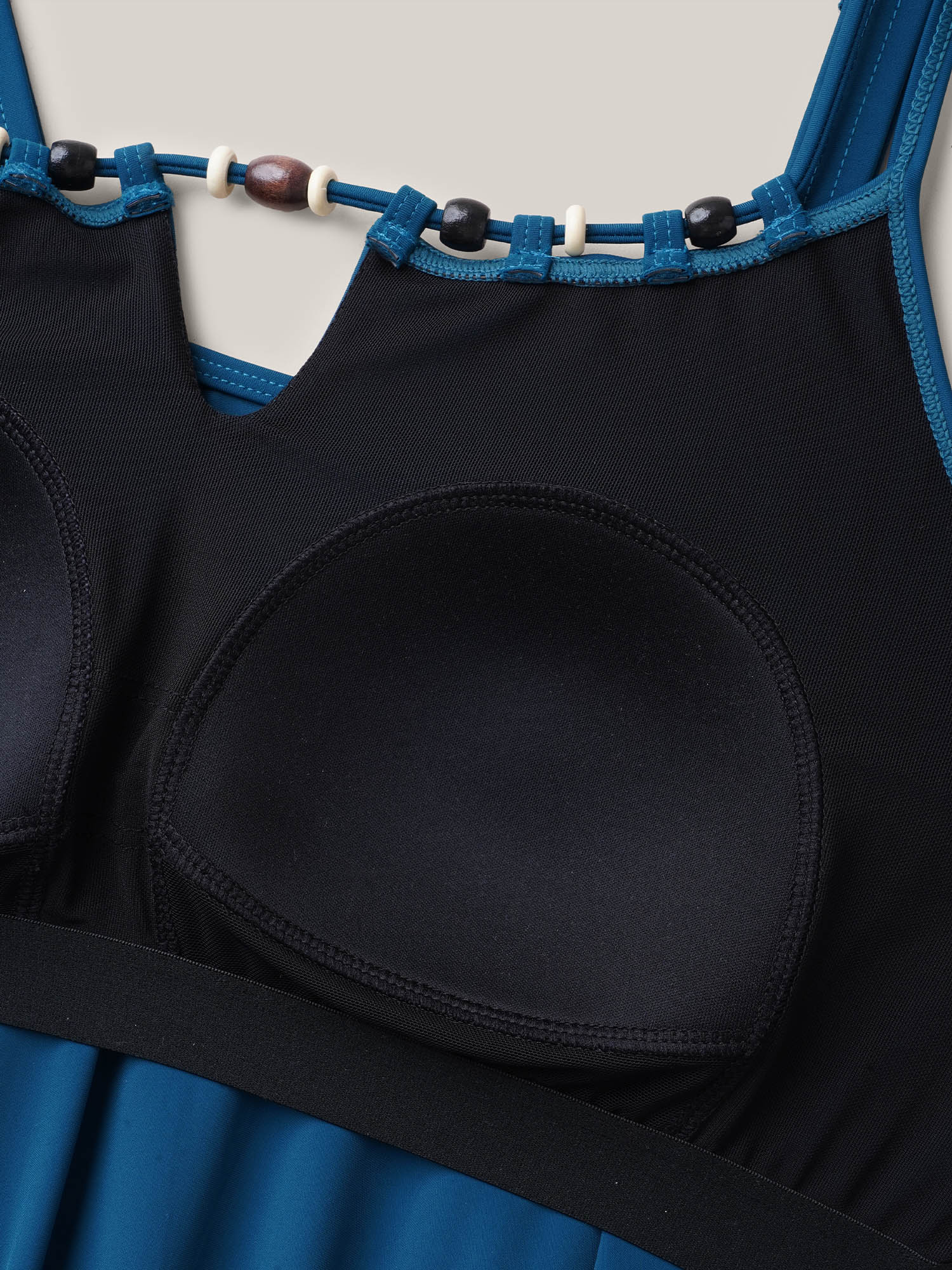 Plus Size Adjustable Drawstring Drapey One-Piece Swimsuit Women`s Swimwear Cyan Beach Gathered Curve Bathing Suits High stretch One Pieces BloomChic 14-16/1X 