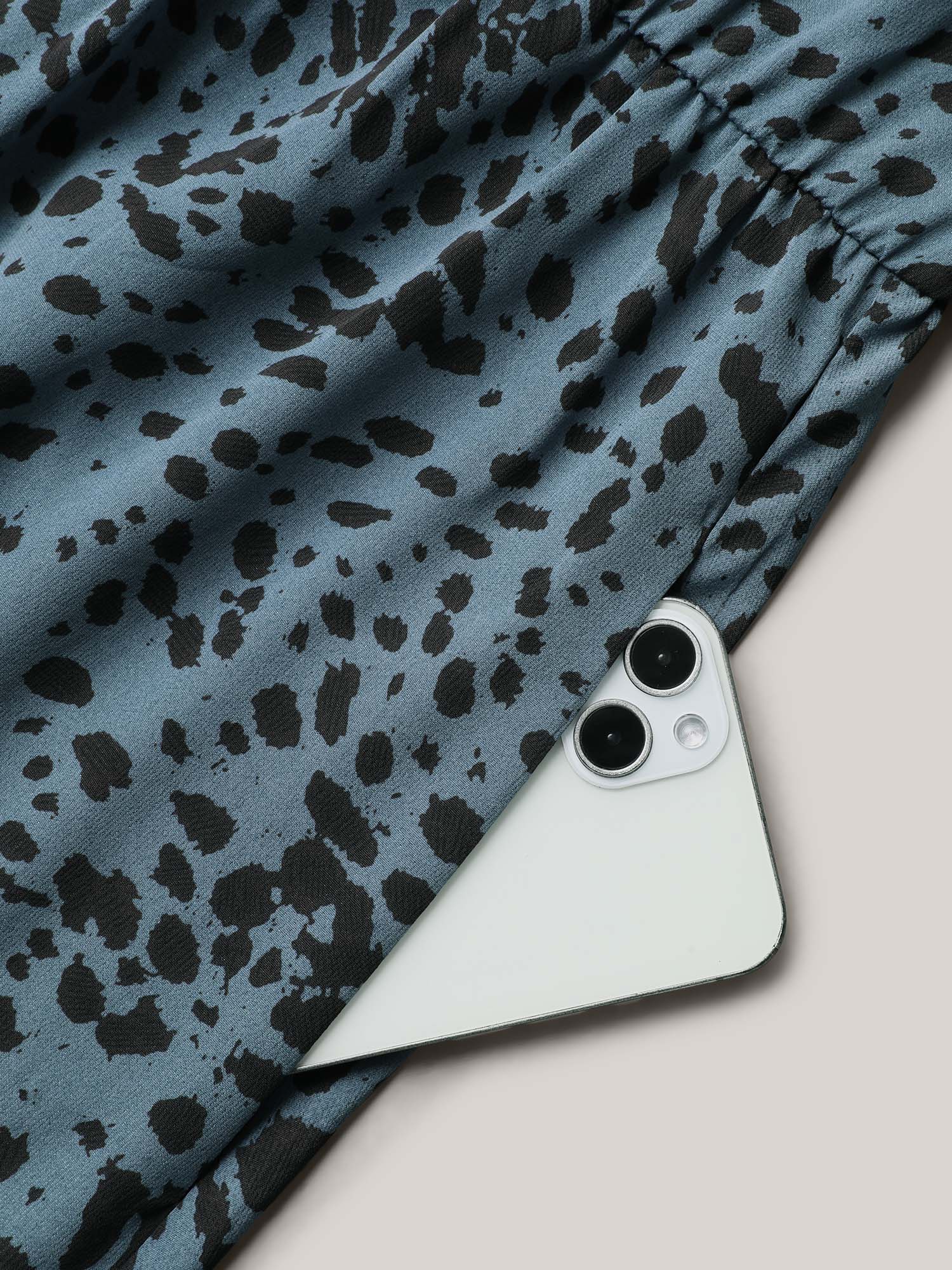 Plus Size Animal Print Tied Tiered Midi Dress Stone Women Casual Tie knot Notched collar Short sleeve Curvy BloomChic 22-24/3X 