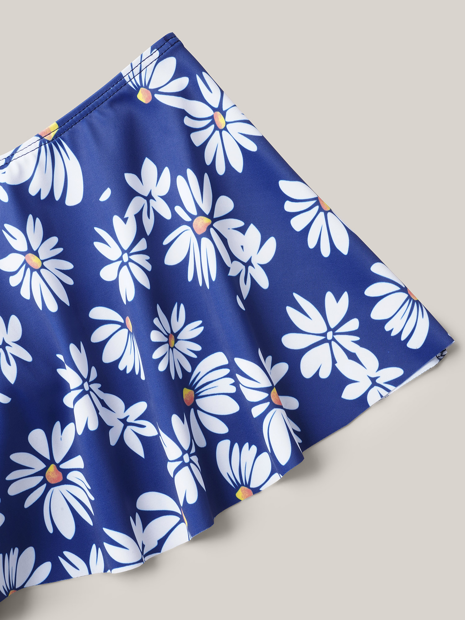 Plus Size Floral Print Cold-Shoulder Swim Dress Women`s Swimwear Aegean Beach Bodycon One-shoulder neck High stretch Curve Swim Dresses BloomChic 18-20/2X 