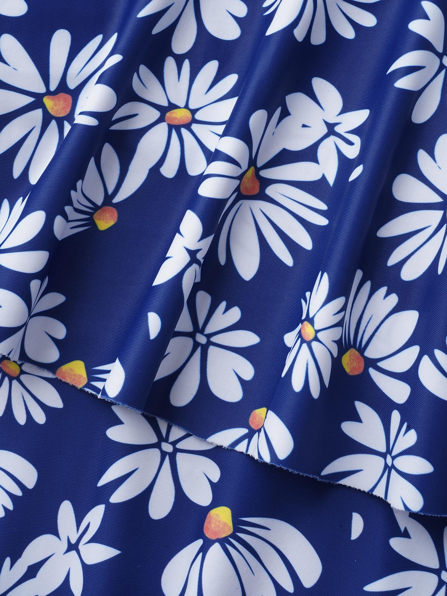 Plus Size Floral Print Cold-Shoulder Swim Dress Women`s Swimwear Aegean Beach Bodycon One-shoulder neck High stretch Curve Swim Dresses BloomChic 18-20/2X 