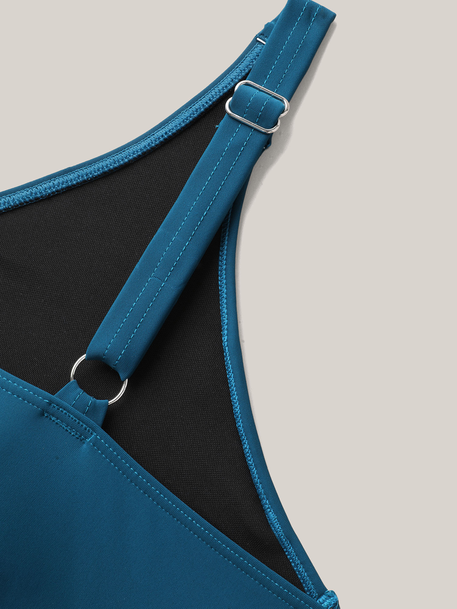 Plus Size Ruched Tummy Control One-Piece Swimsuit Women`s Swimwear Cyan Beach Gathered Curve Bathing Suits High stretch One Pieces BloomChic 14-16/1X 