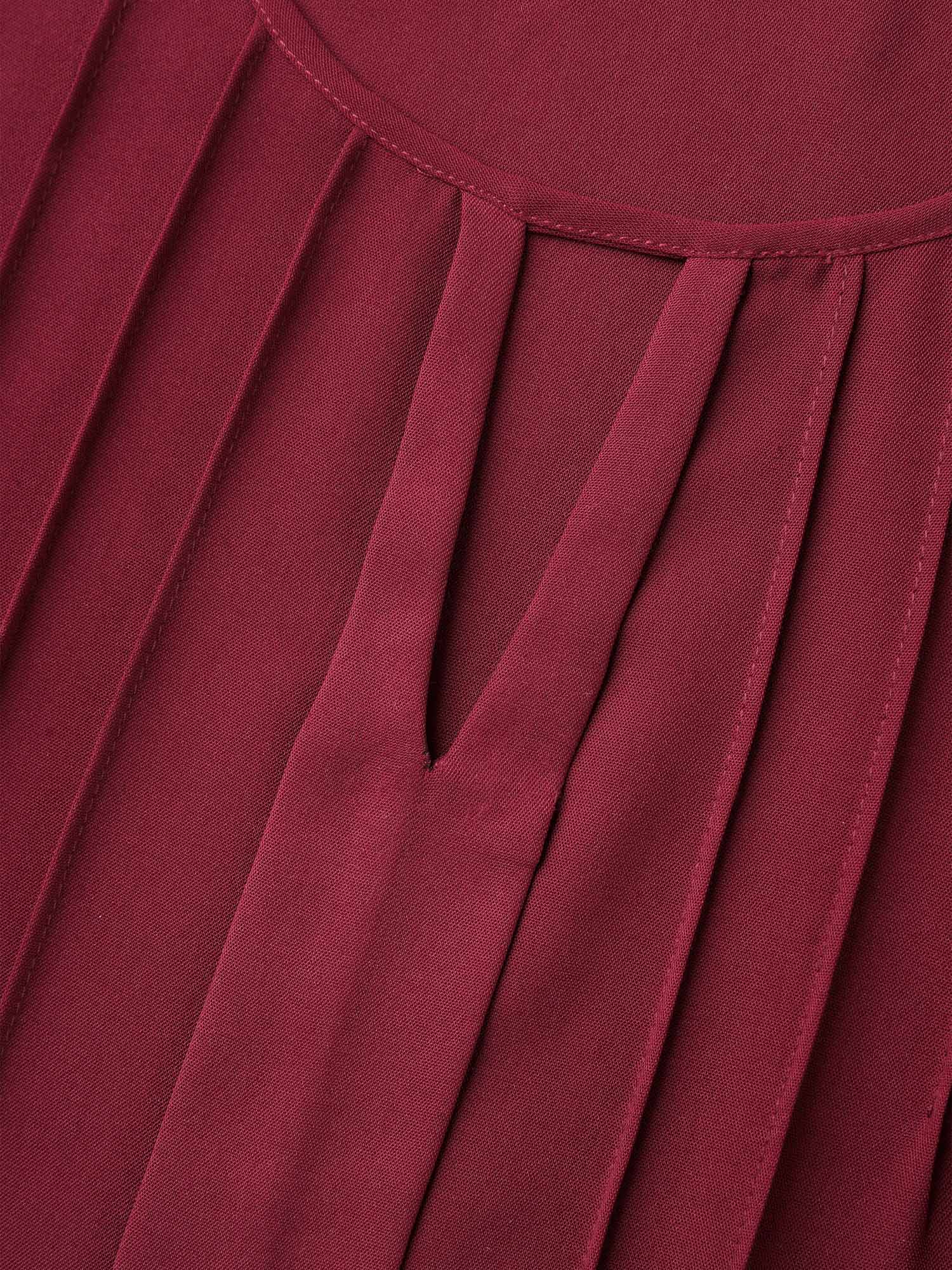 Plus Size Scarlet Plain Neck Cut-Out Pintuck Shirt Women At the Office Short sleeve Round Neck Work Blouses BloomChic 28/5X 