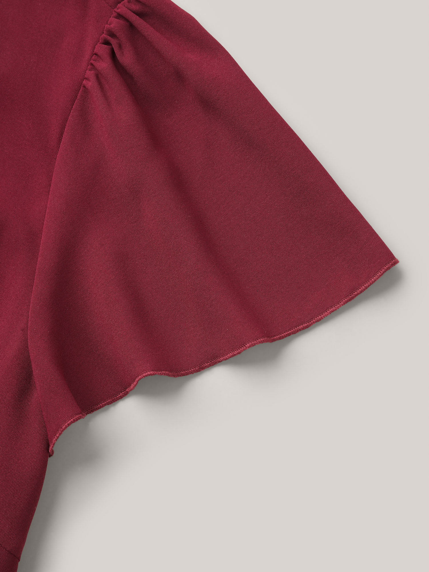Plus Size Scarlet Plain Neck Cut-Out Pintuck Shirt Women At the Office Short sleeve Round Neck Work Blouses BloomChic 28/5X 
