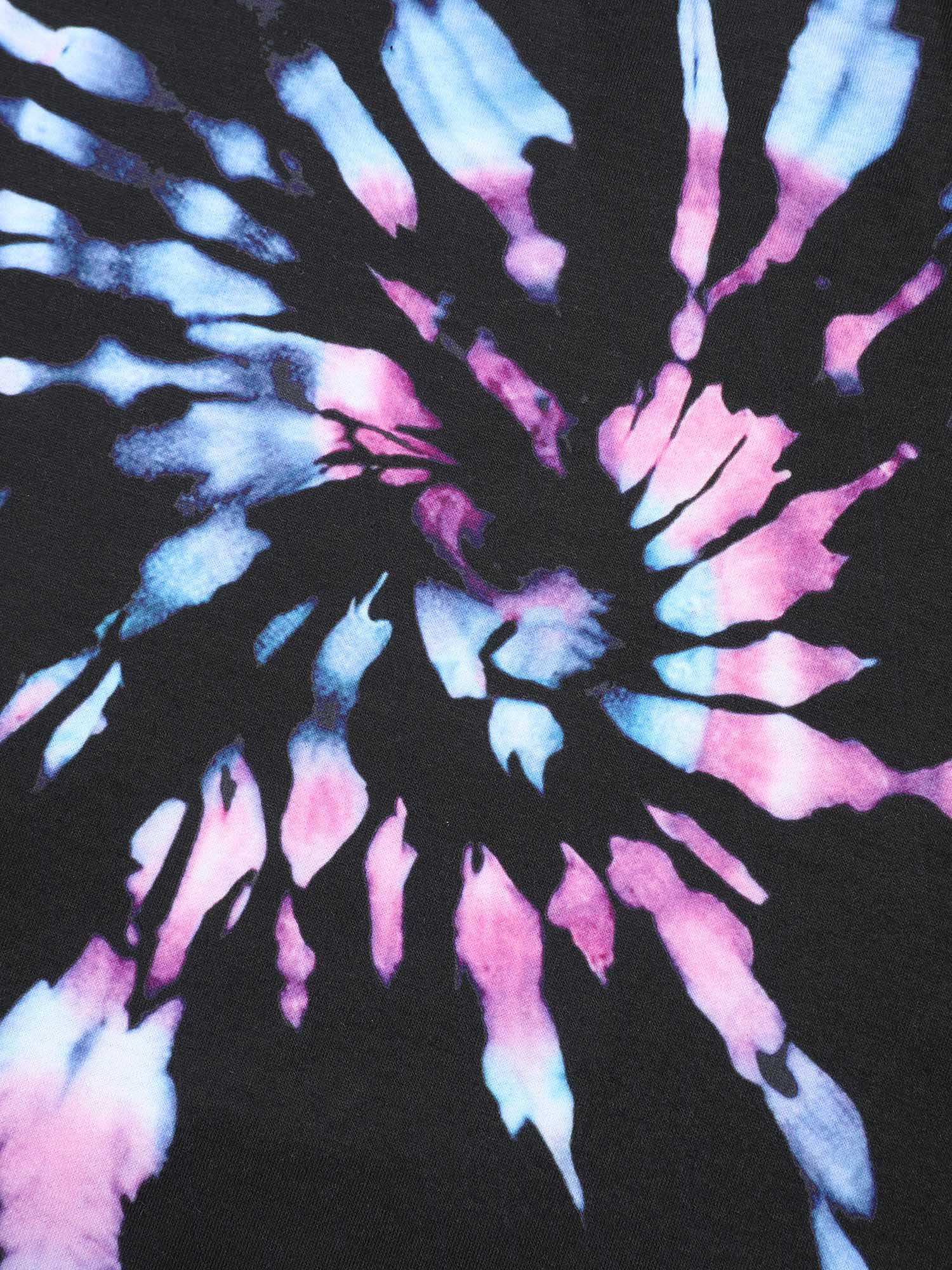 Plus Size Tie-Dye Stretchy Crew Neck Sweatshirt Women Black Casual Contrast Round Neck Everyday Sweatshirts BloomChic 30/6X 