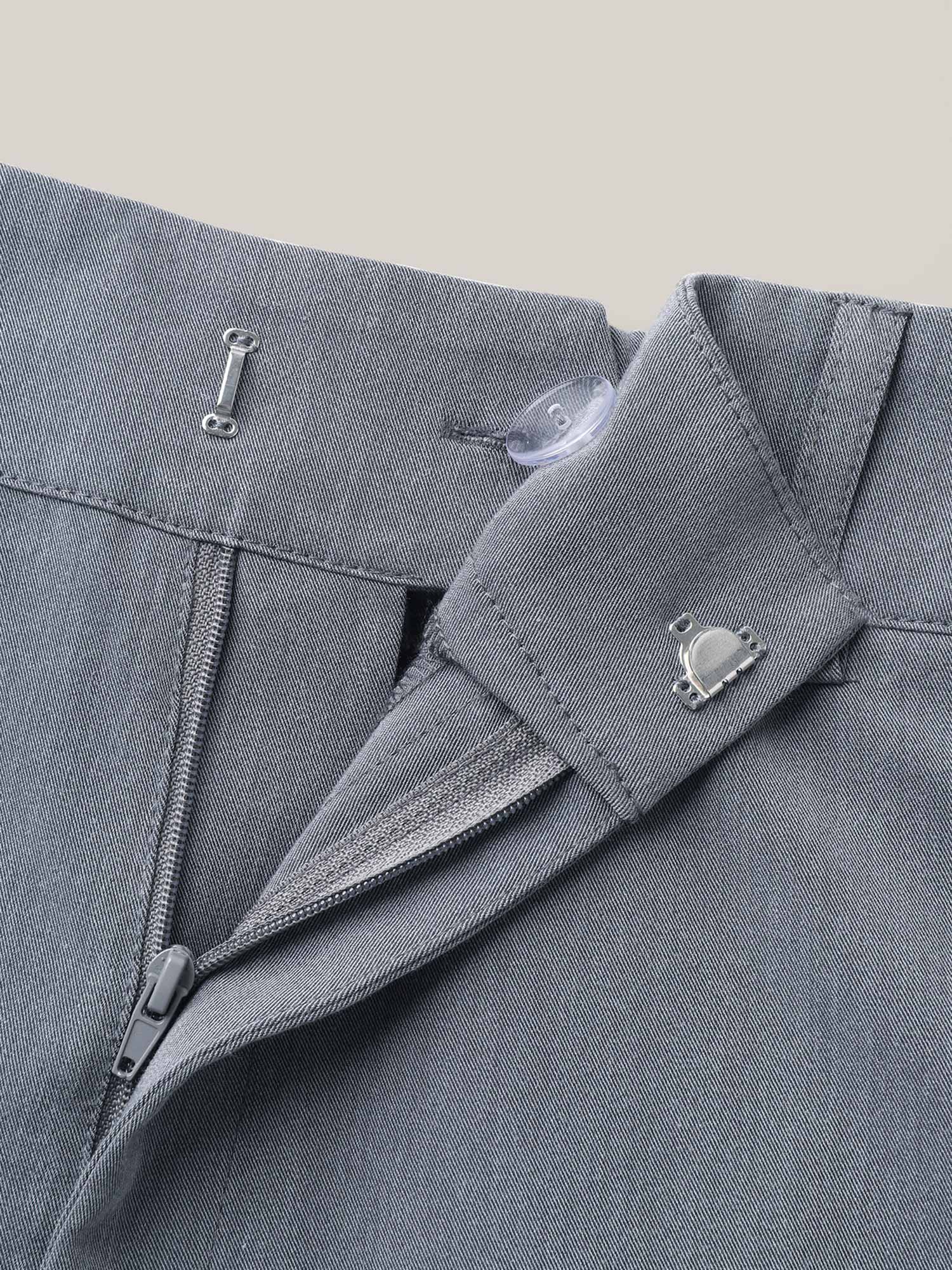 Plus Size Heathered Stretchy Waist Wide-Leg Pants Women DimGray At the Office Wide Leg Mid Rise Work Pants BloomChic 28/5X 