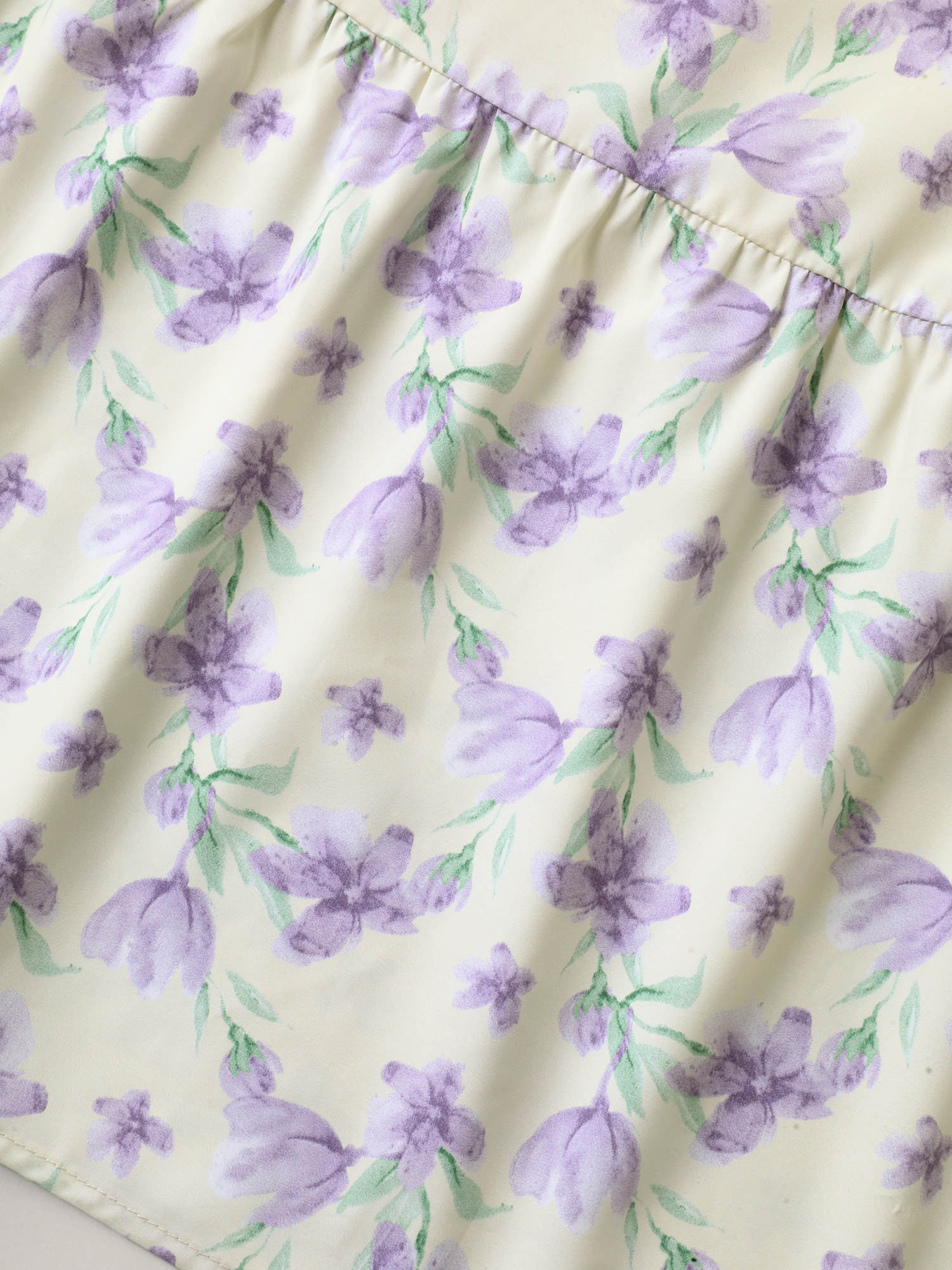 Plus Size Vine Floral Pockets Stretchy Waist Midi Dress Lightyellow Women Elegant Gathered V-neck Sleeveless Curvy BloomChic 10/M 