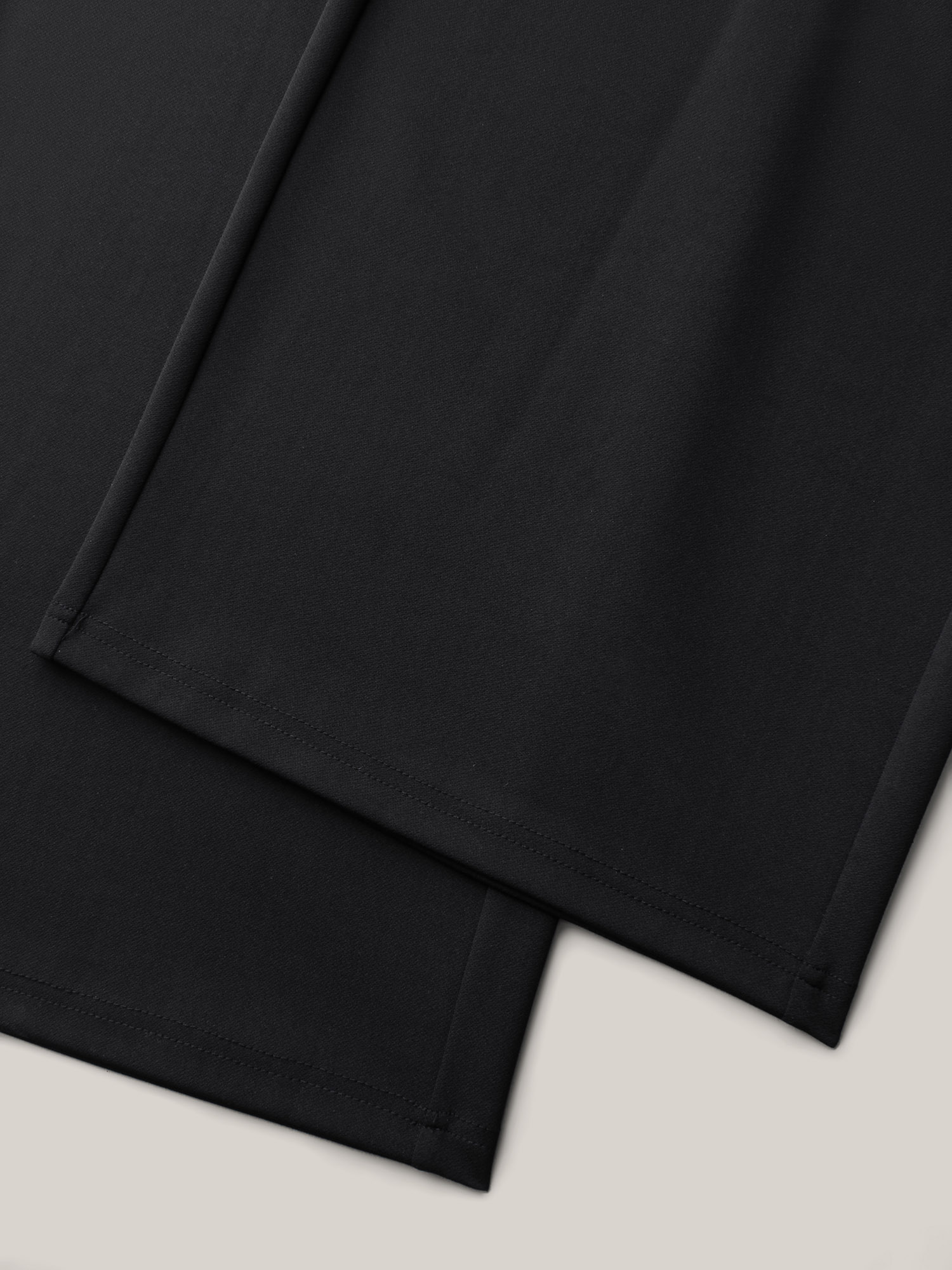 

Plus Size Solid Elastic Waist Pleated Wide Leg Pants Women Black At the Office Wide Leg Mid Rise Work Pants BloomChic