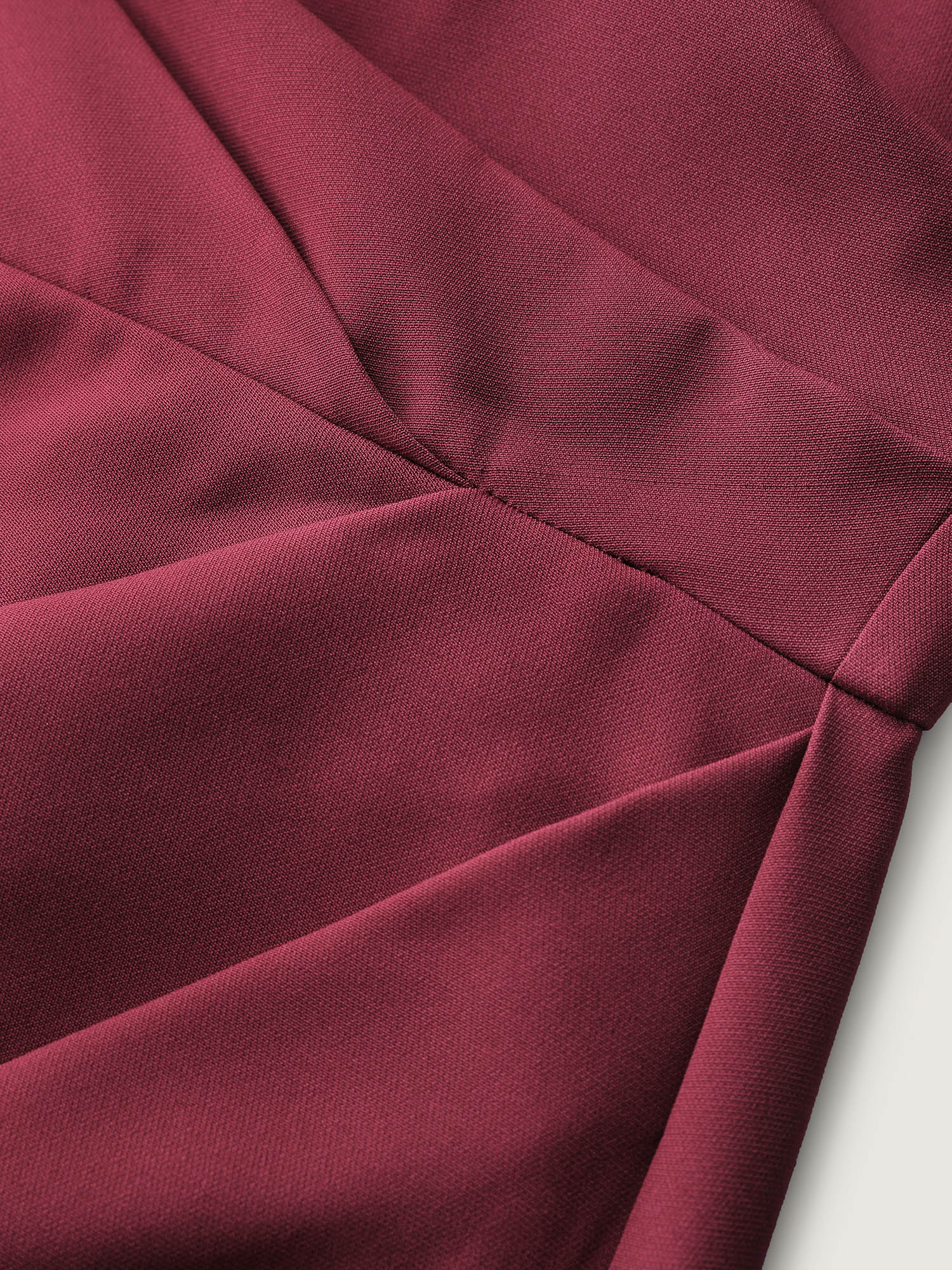 Side view of BloomChic Women's Plus Size Wrap Hem Petal Sleeve Midi Dress Plum Party Midi 26/4X