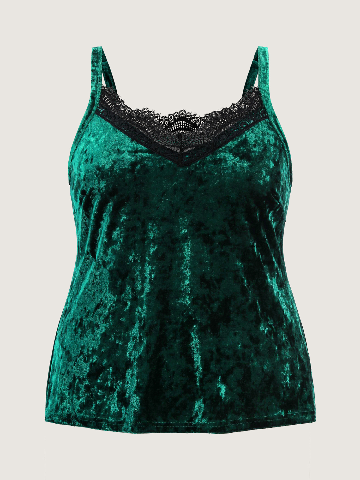 Side view of BloomChic Women's Plus Size Velvet Lace Stretchy Waist Co-ord Pajama Set Cyan not graphics 30/6X