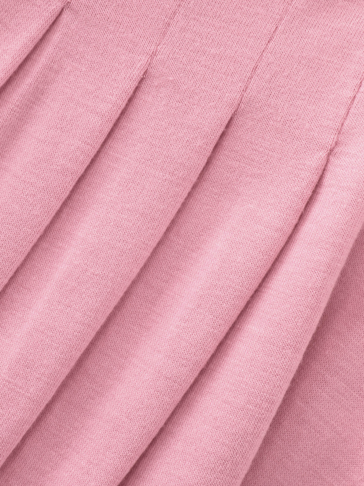 Side view of BloomChic Women's Plus Size Supersoft Stretchy Pleated Flowy Lounge Dress Blush cropped 14-16/1X
