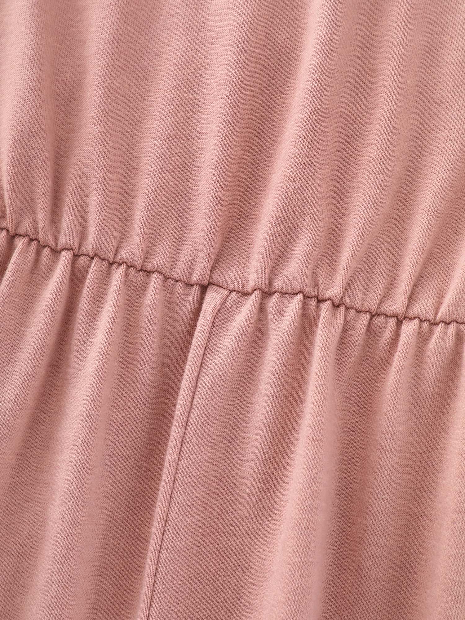 Side view of BloomChic Women's Plus Size Lace Ruffled Hem Bow Detail Nightgown Dirtypink Sleeveless Midi Sweetheart Neck 22-24/3X