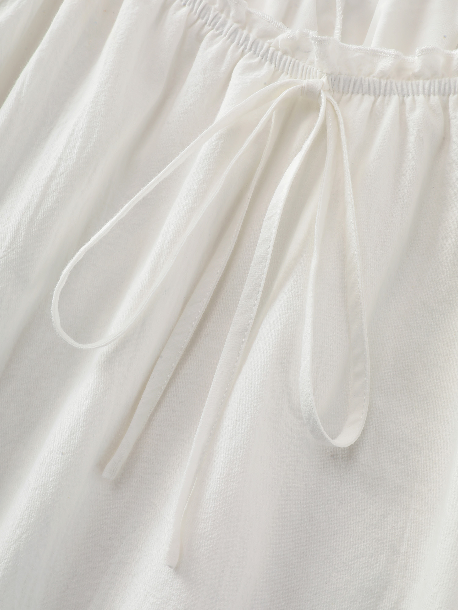 Side view of BloomChic Women's Plus Size Cotton Plain Stretchy Cuff Sleeve Lounge Dress Originalwhite not graphics Knee Length 12/L