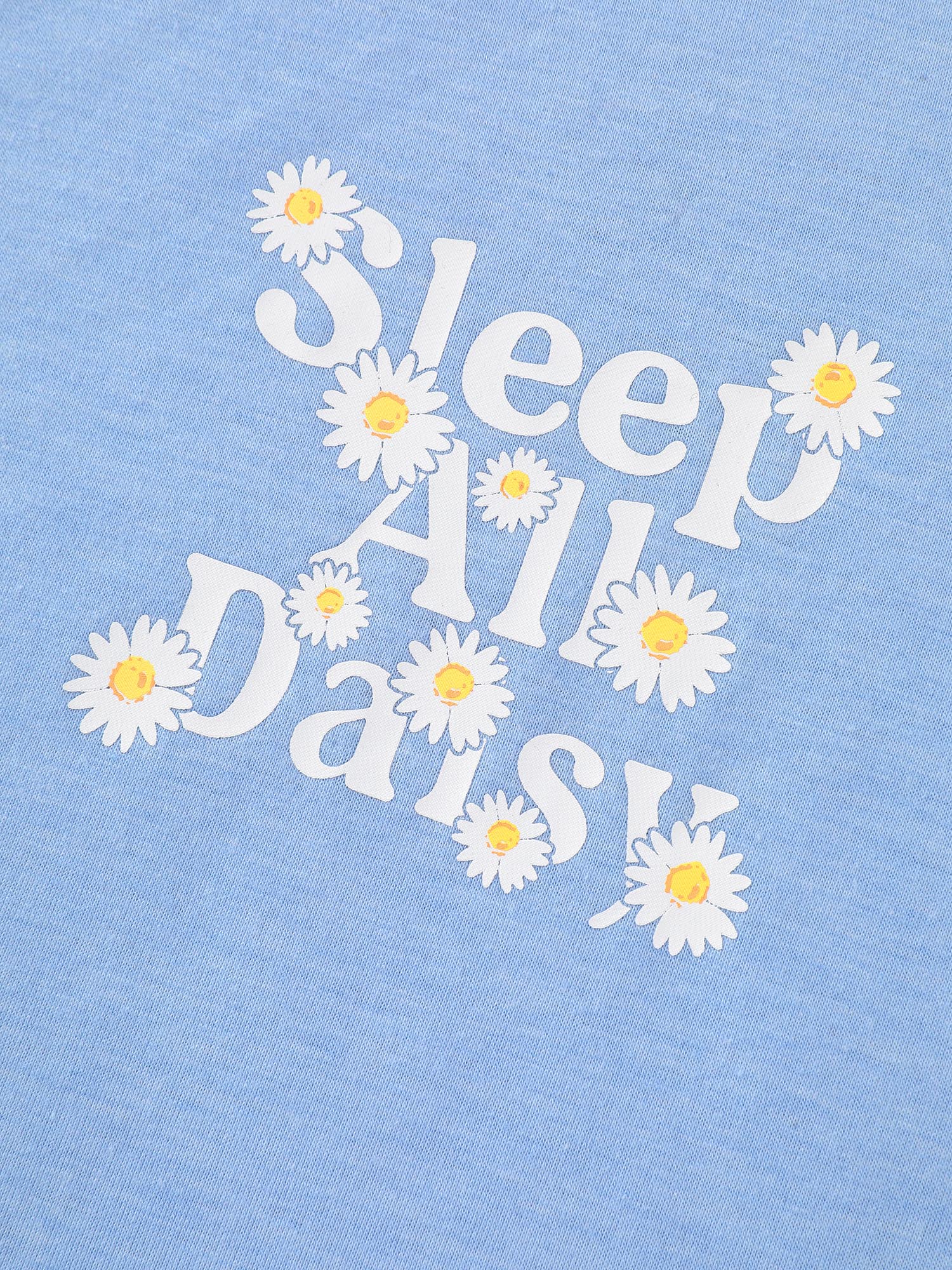 Side view of BloomChic Women's Plus Size Supersoft Floral Print Color Contrast Pajama Set LightBlue 28/5X